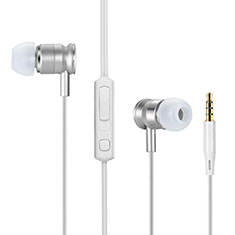 Kopfhörer Stereo Sport Ohrhörer In Ear Headset H31 für Huawei Honor View 30 Pro 5G Silber