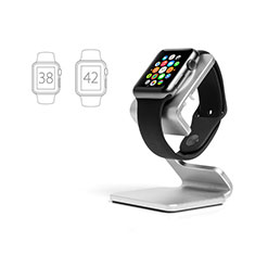 Ladegerät Dock Ladestation Ständer Halter Halterung C01 für Apple iWatch 5 40mm Silber