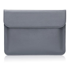 Leder Handy Tasche Sleeve Schutz Hülle L02 für Huawei Honor MagicBook 15 Grau