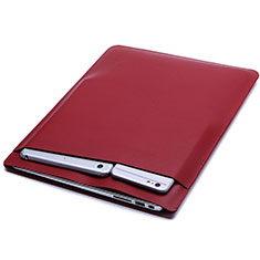Leder Handy Tasche Sleeve Schutz Hülle L02 für Samsung Galaxy Book S 13.3 SM-W767 Rot
