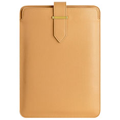 Leder Handy Tasche Sleeve Schutz Hülle L04 für Apple MacBook Pro 15 zoll Retina Braun