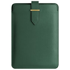 Leder Handy Tasche Sleeve Schutz Hülle L04 für Apple MacBook Pro 15 zoll Retina Grün