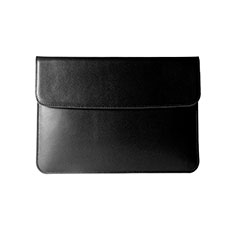 Leder Handy Tasche Sleeve Schutz Hülle L05 für Apple MacBook 12 zoll Schwarz