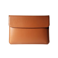 Leder Handy Tasche Sleeve Schutz Hülle L05 für Apple MacBook Air 11 zoll Orange