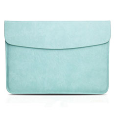 Leder Handy Tasche Sleeve Schutz Hülle L06 für Apple MacBook 12 zoll Cyan