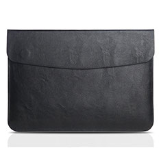 Leder Handy Tasche Sleeve Schutz Hülle L06 für Apple MacBook Air 13 zoll Schwarz