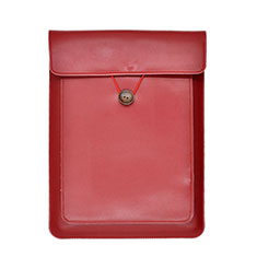 Leder Handy Tasche Sleeve Schutz Hülle L09 für Apple MacBook Pro 15 zoll Rot
