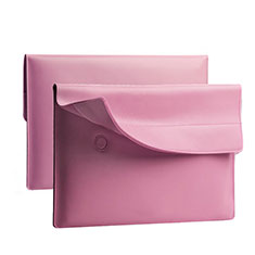 Leder Handy Tasche Sleeve Schutz Hülle L11 für Apple MacBook Pro 13 zoll Rosa