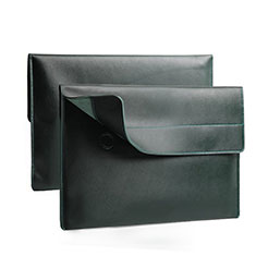 Leder Handy Tasche Sleeve Schutz Hülle L11 für Apple MacBook Pro 15 zoll Grün