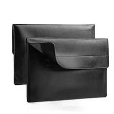 Leder Handy Tasche Sleeve Schutz Hülle L11 für Apple MacBook Pro 15 zoll Schwarz