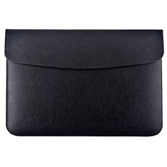 Leder Handy Tasche Sleeve Schutz Hülle L15 für Apple MacBook Air 13 zoll (2020) Schwarz