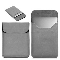 Leder Handy Tasche Sleeve Schutz Hülle L19 für Apple MacBook Air 11 zoll Grau