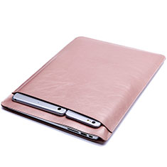 Leder Handy Tasche Sleeve Schutz Hülle L20 für Apple MacBook Pro 15 zoll Retina Rosegold