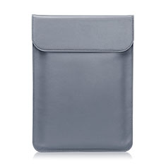 Leder Handy Tasche Sleeve Schutz Hülle L21 für Apple MacBook Air 11 zoll Grau