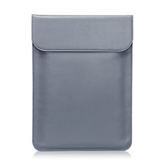 Leder Handy Tasche Sleeve Schutz Hülle L21 für Apple MacBook Air 13.3 zoll (2018) Grau