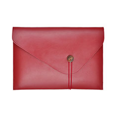 Leder Handy Tasche Sleeve Schutz Hülle L22 für Apple MacBook Pro 15 zoll Rot