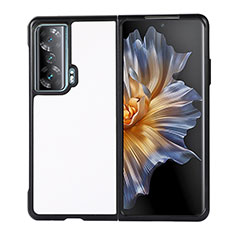 Luxus Leder Hülle Handyhülle und Kunststoff Schutzhülle Hartschalen Tasche BH1 für Huawei Honor Magic Vs Ultimate 5G Weiß