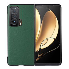 Luxus Leder Hülle Handyhülle und Kunststoff Schutzhülle Hartschalen Tasche BH3 für Huawei Honor Magic V 5G Grün