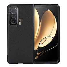 Luxus Leder Hülle Handyhülle und Kunststoff Schutzhülle Hartschalen Tasche BH3 für Huawei Honor Magic V 5G Schwarz