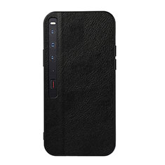 Luxus Leder Hülle Handyhülle und Kunststoff Schutzhülle Hartschalen Tasche BH3 für Huawei Mate Xs 2 Schwarz