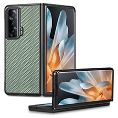 Luxus Leder Hülle Handyhülle und Kunststoff Schutzhülle Hartschalen Tasche S01D für Huawei Honor Magic Vs 5G Grün