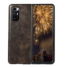 Luxus Leder Hülle Handyhülle und Kunststoff Schutzhülle Hartschalen Tasche S02 für Xiaomi Mix Fold 5G Bronze