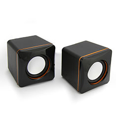 Mini Lautsprecher Stereo Speaker für Sharp Aquos wish3 Schwarz