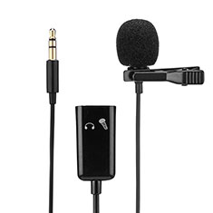 Mini-Stereo-Mikrofon Mic 3.5 mm Klinkenbuchse K01 für Oppo A96 4G Schwarz