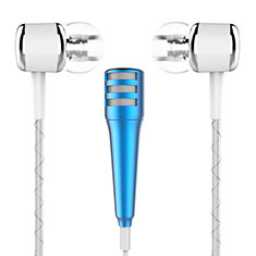 Mini-Stereo-Mikrofon Mic 3.5 mm Klinkenbuchse M01 für Handy Zubehoer Kfz Ladekabel Blau