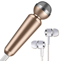 Mini-Stereo-Mikrofon Mic 3.5 mm Klinkenbuchse M02 für Sharp Aquos wish3 Gold
