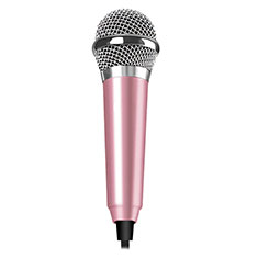 Mini-Stereo-Mikrofon Mic 3.5 mm Klinkenbuchse M04 für Handy Zubehoer Kfz Ladekabel Rosa