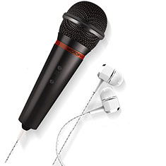 Mini-Stereo-Mikrofon Mic 3.5 mm Klinkenbuchse M05 für Handy Zubehoer Mini Lautsprecher Schwarz