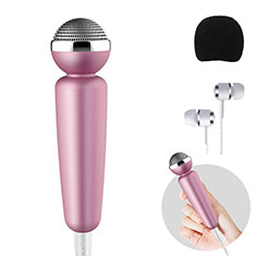 Mini-Stereo-Mikrofon Mic 3.5 mm Klinkenbuchse M10 für Handy Zubehoer Mini Lautsprecher Schwarz