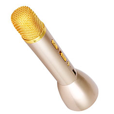 Mini-Stereo-Mikrofon Mic Bluetooth für Handy Zubehoer Kfz Ladekabel Gold