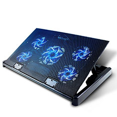 NoteBook Halter Halterung Kühler Cooler Kühlpad Lüfter Laptop Ständer 9 Zoll bis 16 Zoll Universal M01 für Huawei MateBook 13 (2020) Schwarz