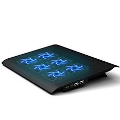 NoteBook Halter Halterung Kühler Cooler Kühlpad Lüfter Laptop Ständer 9 Zoll bis 16 Zoll Universal M03 für Huawei Honor MagicBook 14 Schwarz