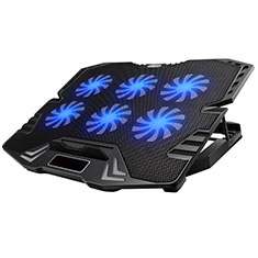 NoteBook Halter Halterung Kühler Cooler Kühlpad Lüfter Laptop Ständer 9 Zoll bis 16 Zoll Universal M15 für Huawei MateBook 13 (2020) Schwarz