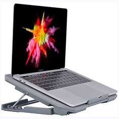 NoteBook Halter Halterung Kühler Cooler Kühlpad Lüfter Laptop Ständer 9 Zoll bis 16 Zoll Universal M16 für Apple MacBook Air 13 zoll Silber