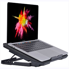 NoteBook Halter Halterung Kühler Cooler Kühlpad Lüfter Laptop Ständer 9 Zoll bis 16 Zoll Universal M16 für Apple MacBook Pro 15 zoll Retina Schwarz