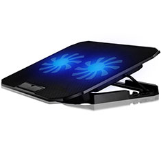 NoteBook Halter Halterung Kühler Cooler Kühlpad Lüfter Laptop Ständer 9 Zoll bis 16 Zoll Universal M17 für Apple MacBook Pro 13 zoll Retina Schwarz