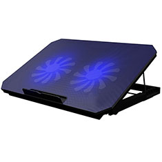 NoteBook Halter Halterung Kühler Cooler Kühlpad Lüfter Laptop Ständer 9 Zoll bis 16 Zoll Universal M19 für Apple MacBook Air 13.3 zoll (2018) Schwarz