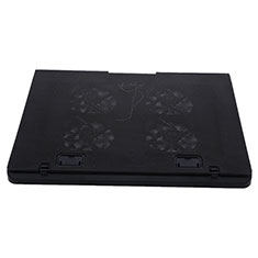 NoteBook Halter Halterung Kühler Cooler Kühlpad Lüfter Laptop Ständer 9 Zoll bis 16 Zoll Universal M22 für Huawei MateBook 13 (2020) Schwarz