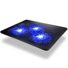 NoteBook Halter Halterung Kühler Cooler Kühlpad Lüfter Laptop Ständer 9 Zoll bis 17 Zoll Universal L04 für Huawei Honor MagicBook 14 Schwarz