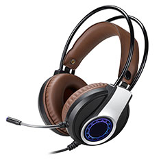 Ohrhörer Stereo Sport Headset In Ear Kopfhörer H54 für Samsung Galaxy M53 5G Braun