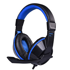 Ohrhörer Stereo Sport Headset In Ear Kopfhörer H63 für Huawei Y6 2017 Blau