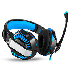 Ohrhörer Stereo Sport Headset In Ear Kopfhörer H67 für Samsung Galaxy A9 Star Pro Blau