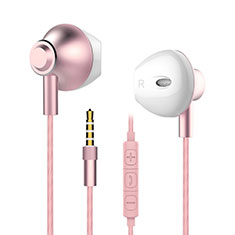 Ohrhörer Stereo Sport Kopfhörer In Ear Headset H05 für Samsung Galaxy F12 Rosa