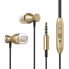 Ohrhörer Stereo Sport Kopfhörer In Ear Headset H34 für Xiaomi Mi 11 Lite 5G NE Gold