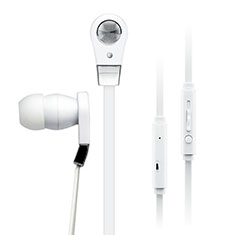 Ohrhörer Stereo Sport Kopfhörer In Ear Headset für Motorola Moto E32 Weiß