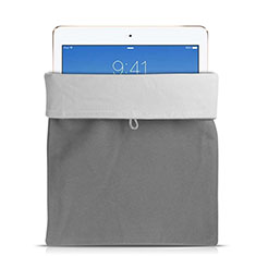 Samt Handy Tasche Schutz Hülle für Apple iPad 2 Grau